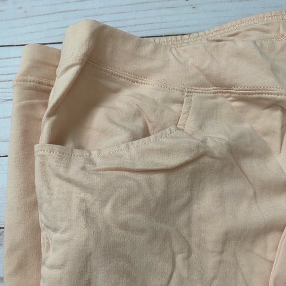 D & Co Women Size 5x Pull Up Knit Cropped Pale Pink French Terry Joggers a391932 - Picture 9 of 11